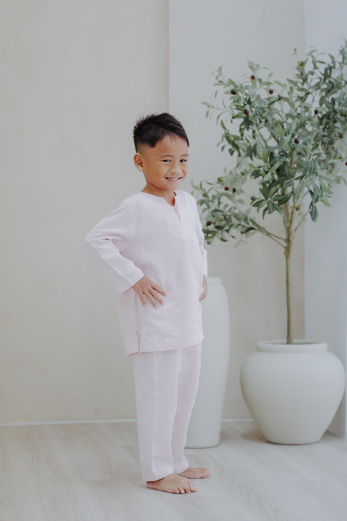 Boys Noah Set | Light Pink